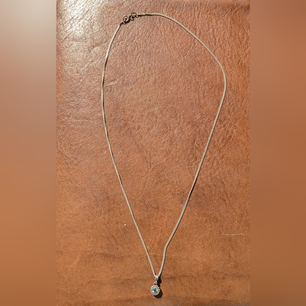 Minimalist Silver Necklace with Fine Chain
